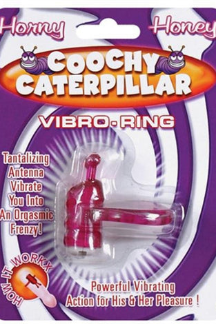 Horny Honey Vibro Ring Coochy Caterpillar - Magenta HTP2270