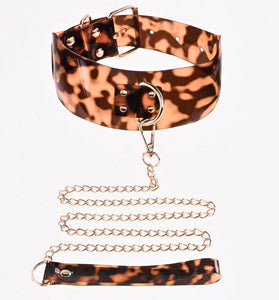 Sincerely Amber Collar With Leash SS52101