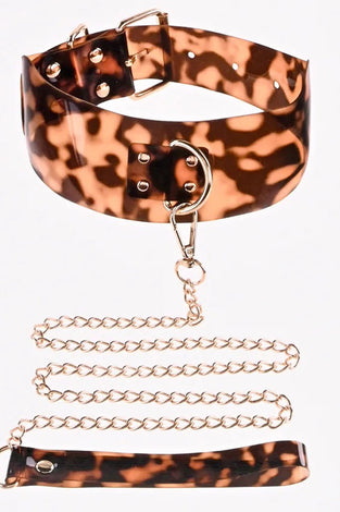 Sincerely Amber Collar With Leash SS52101