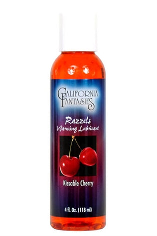 Razzels Warming Lubricant - Kissable Cherry - 4 Oz. Bottle CF-RKC-04