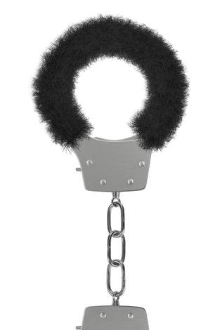 Pleasure Furry Handcuffs - Black OU-OU004BLK