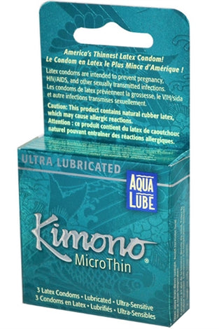 Kimono Microthin Plus Aqua Lube - 3 Pack KM06003