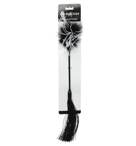Sex and Mischief Whip and Tickler - Black SS760-27