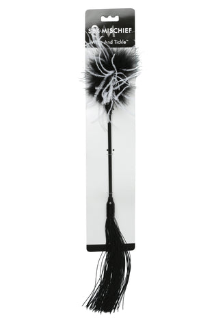Sex and Mischief Whip and Tickler - Black SS760-27