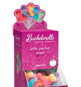 Bachelorette Party Favors - Jolly Pecker Pops - 50 Piece Display Box PD7429-99D