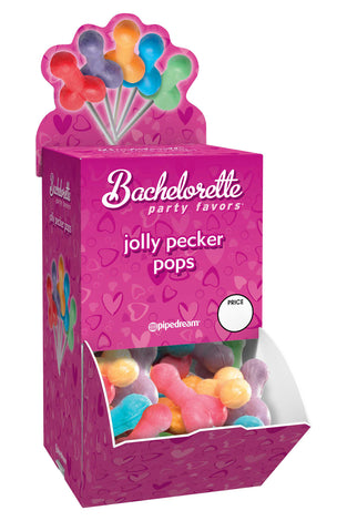 Bachelorette Party Favors - Jolly Pecker Pops - 50 Piece Display Box PD7429-99D