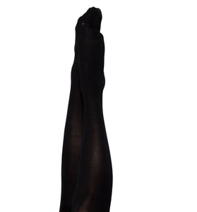 Dana Lynn - Ribbed Thigh High - Size B - Black KX-1303B-BLK-B