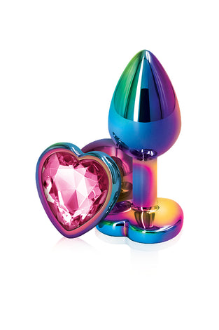 Rear Assets - Multicolor Heart - Small - Pink NSN0962-14