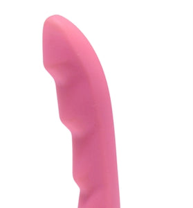 Ripples Silicone Dildo Strap on Compatible - Pink SU-AE109PNK