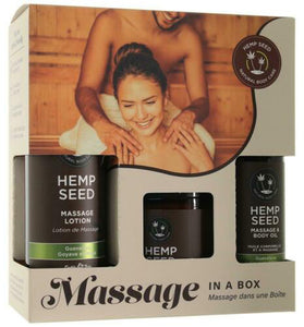 Hemp Seed Massage in a Box Gift Set - Guavalava EB-HSMIB068