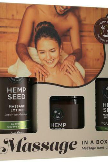 Hemp Seed Massage in a Box Gift Set - Guavalava EB-HSMIB068