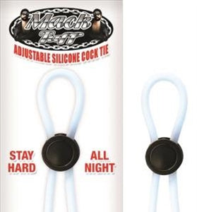 Mack Tuff Adjustable Silicone Cock Tie-Clear NW2525-1