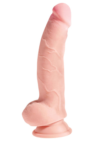 King Cock Plus Triple Density 8 Inch Cock With Balls - Flesh PD5719-21
