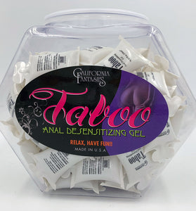 Taboo - Anal Desensitizing Gel - 72 Piece Fishbowl - 10 ml Pillows CF-TAB-10D