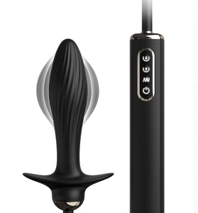 Anal Fantasy Elite Auto-Throb Inflatable Vibrating Plug - Black PD4791-23