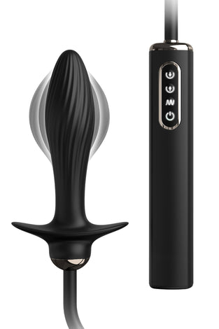 Anal Fantasy Elite Auto-Throb Inflatable Vibrating Plug - Black PD4791-23