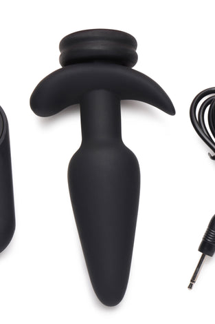 Interchangeable 10x  Vibrating Small Silicone Anal Plug With Remote TZ-AG838
