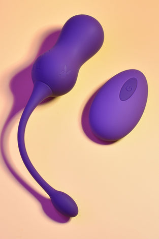 Double Time - Kegel Balls - Dark Purple PB-RS-2406-2