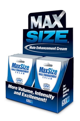 Max Size Gel Topical - 24 Packets Display MD-MSC24