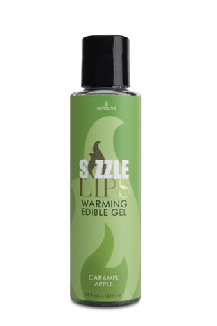 Sizzle Lips Warming Edible Gel - Caramel Apple - 4.2 Oz. SEN-VL494