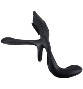 The 3 Way - Cock Ring - Black PB-RS-1287-2