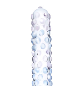 Purple Rose Nubby Dildo GLAS-94