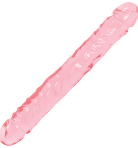 Crystal Jellies Jr. Double Dong 12 Inch - Pink DJ0287-01