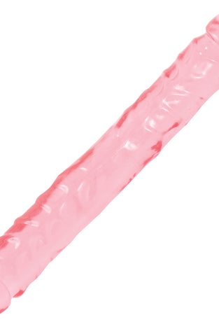 Crystal Jellies Jr. Double Dong 12 Inch - Pink DJ0287-01