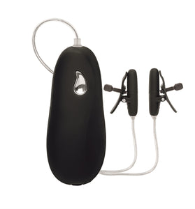 Vibrating Heated Nipple Teasers - Black SE2599052