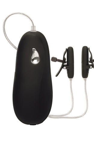 Vibrating Heated Nipple Teasers - Black SE2599052