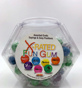 X-Rated Fun Gum - 90 Piece Bowl - Assorted HTP760D
