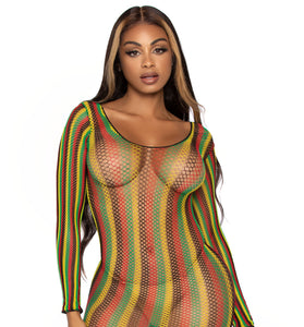 Rasta Net Mini Dress - One Size LA-86959