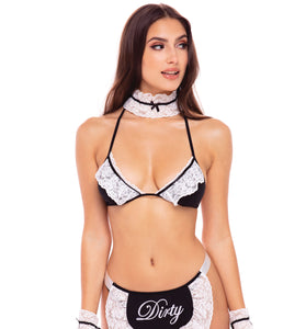 At Your Service 6 Pc. Maid Set - One Size - Black RR-53018BLKOS