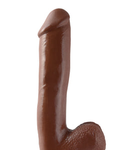 Basix Rubber Works - 10 Inch Dong With Suction - Brown PD4222-29