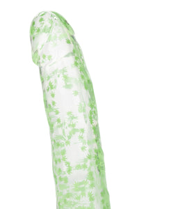 Naughty Bits I Leaf Dick Glow-in-the-Dark Weed  Leaf Dildo - Glow in the Dark SE4410643