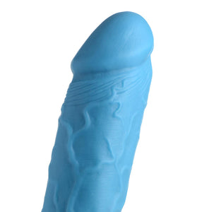 Pop Pecker 8.25 Inch Dildo With Balls - Blue POPP-AG768-BLU