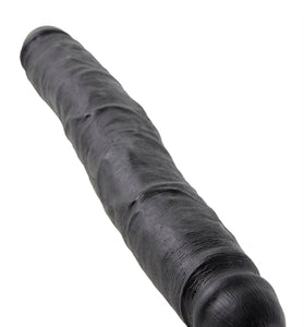 King Cock 12 Inch Slim Double Dildo - Black PD5516-23