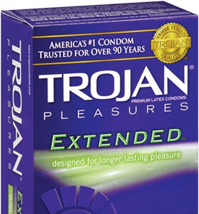 Trojan Pleasures Extended Pleasure - 12 Pack TJ97252