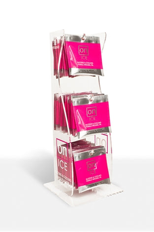 On Ice Buzzing & Cooling Female Arousal Oil - 40 Piece Ampoule Tower Display SEN-VL511-40D