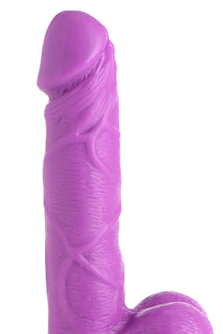 Pop Pecker 6.5 Inch Dildo With Balls - Purple POPP-AG766-PUR