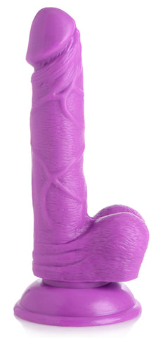 Pop Pecker 6.5 Inch Dildo With Balls - Purple POPP-AG766-PUR