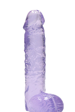 6 Inch Realistic Dildo With Balls - Purple SH-REA090PUR