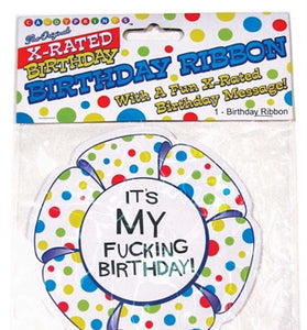X-Rated Birthday Party Award Ribbon CP-544