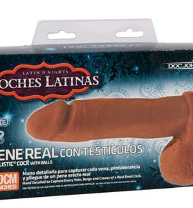 Noches Latinas - Ultraskyn Pene Real Con Testiculos - 8 Inch DJ5700-02