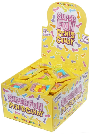 Super Fun Penis Candy - 100 Piece p.o.p Display - 3g Bags CP-692