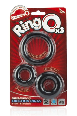 Ringo X3 - 6 Count Box - Black RNGO-3P-110D