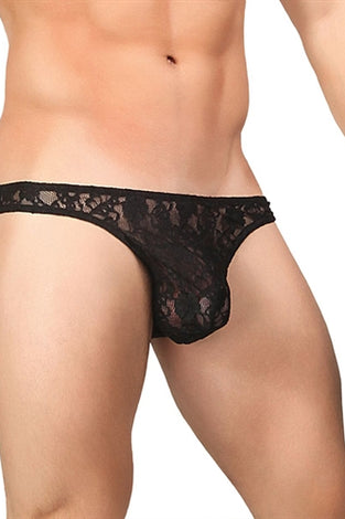 Stretch Lace Wonder Bikini - Medium - Black MP-491162BKMD