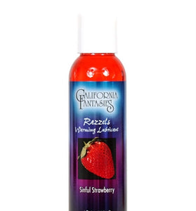 Razzels Warming Lubricant - Sinful Strawberry - 4 Oz. Bottle CF-RSS-04
