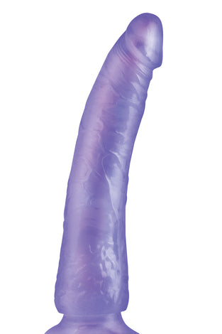 Basix Rubber Works - Slim 7 Inch With Suction Cup - Purple PD4223-12