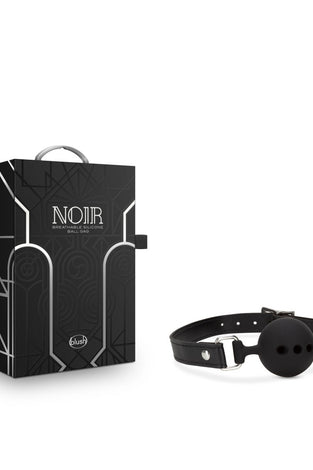 Noir - Breathable Silicone Ball Gag - Black BL-89105